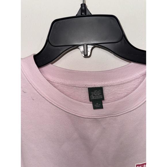 Wild Fable Women's Oversized Graphic Pullover Sweatshirt, M - Light Pink - Picture 10 of 14